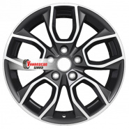 7*17 5*114,3 ET40 66,1 Khomen Wheels KHW1713 Black-FP