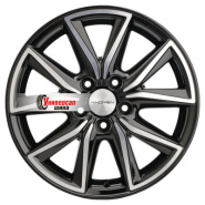 7*17 5*114,3 ET50 67,1 Khomen Wheels KHW1706 Black-FP (CX-5)