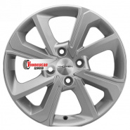 6*15 4*100 ET37 60,1 Khomen Wheels KHW1501 F-Silver (XRay)