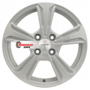 6*15 4*100 ET45 54,1 Khomen Wheels KHW1502 F-Silver (Solano)