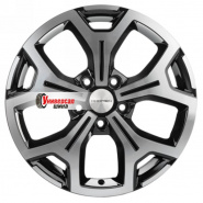 6,5*17 5*108 ET50 63,3 Khomen Wheels KHW1710 Black-FP (Focus)