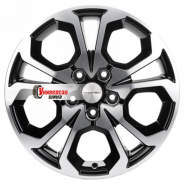 6,5*17 5*114,3 ET50 66,1 Khomen Wheels KHW1711 Black-FP