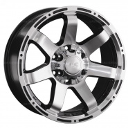 7,5*17 6*139,7 ET25 106,1 LS 1289 BKF (конус, Колпак+лого)