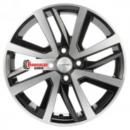 6*16 4*100 ET37 60,1 Khomen Wheels KHW1609 Black-FP