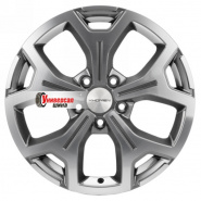 6,5*17 5*114,3 ET40 64,1 Khomen Wheels KHW1710 Gray-FP (Haval F7/F7x)