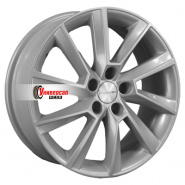 6*16 5*105 ET39 56,6 Khomen Wheels KHW1604 F-Silver (Aveo)