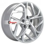 7*17 5*108 ET40 54,1 Khomen Wheels KHW1716 F-Silver (Jac/Москвич 3)