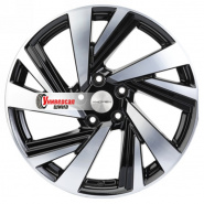 7,5*18 5*114,3 ET45 67,1 Khomen Wheels KHW1801 Black-FP (Xceed/CX-3/5)