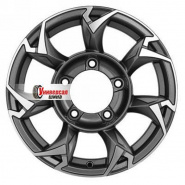 5,5*15 5*139,7 ET5 98,5 Khomen Wheels KHW1505 Gray-FP (Lada NIVA 4x4)