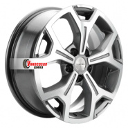 6,5*17 5*120 ET55 65,1 Khomen Wheels KHW1710(2) Gray-FP (VW Transporter)