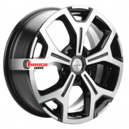 6,5*17 5*112 ET50 66,6 Khomen Wheels KHW1710(2) Black-FP (Mercedes Vito)