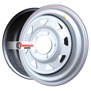 8*16 5*139,7 ET-19 110 Off-Road Wheels УАЗ (треуг. мелкий) Серебристый