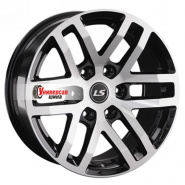 9*20 6*139,7 ET25 106,1 LS 1279 BKF (конус, Колпак+лого)