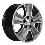 6,5*16 5*114,3 ET43 67,1 Khomen Wheels KHW1601 Gray-FP (Huyndai/Kia)