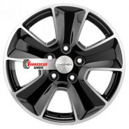 6,5*16 5*114,3 ET43 67,1 Khomen Wheels KHW1601 Black-FP (Huyndai/Kia)