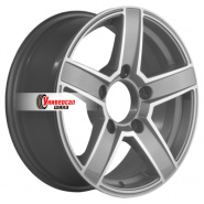 6,5*16 5*139,7 ET35 98,5 Khomen Wheels KHW1614 F-Silver-FP (Niva 4x4 Bronto)