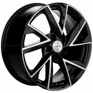 7*17 5*110 ET45 67,1 Khomen Wheels KHW1714 Black-FP
