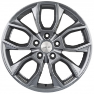 7*17 5*110 ET46 63,3 Khomen Wheels KHW1713 Gray (Changan CS35 Plus)