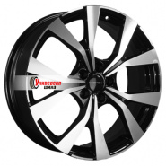 7*19 5*114,3 ET49 60,1 Khomen Wheels KHW1906 Black-FP