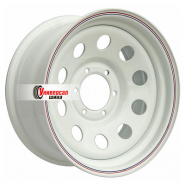 7*16 6*139,7 ET30 110 Off-Road Wheels Тойота Ниссан Белый