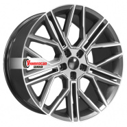 9,5*21 5*120 ET45,5 62,5 Khomen Wheels KHW2101 Gray-FP (Li 7/9)