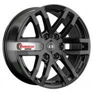 9*20 6*139,7 ET25 100,1 LS 1279 BK (конус, Колпак+лого)
