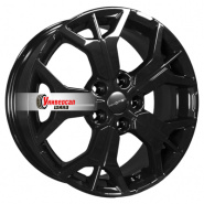 7*17 5*110 ET46 63,3 Khomen Wheels KHW1715 Black (Changan CS35/CS35 Pro)