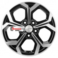 6,5*16 5*114,3 ET46 67,1 Khomen Wheels KHW1606 Black-FP (Mitsubishi)
