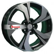 7*17 5*114,3 ET45 67,1 Khomen Wheels KHW1724 Black-FP