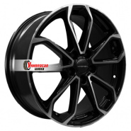 7*18 5*114,3 ET53 54,1 Khomen Wheels KHW1816 Black-FP