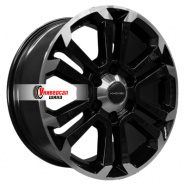 7,5*18 6*139,7 ET25 106,1 Khomen Wheels KHW1817 Black-FP