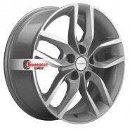 6,5*17 5*114,3 ET45 67,1 Khomen Wheels KHW1708 F-Silver-FP (Mazda3/CX30)