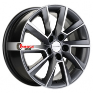 6*16 5*105 ET39 56,6 Khomen Wheels KHW1604 Gray-FP (Aveo)