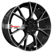 9,5*19 5*112 ET33 66,6 PDW 5407 Gloss Black Machine Face