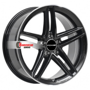 7,5*18 5*112 ET35 66,56 PDW FF2127 Gloss Black Machine Edge