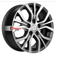 6,5*16 5*114,3 ET43 67,1 Khomen Wheels KHW1608 Gray-FP (Huyndai/Kia)