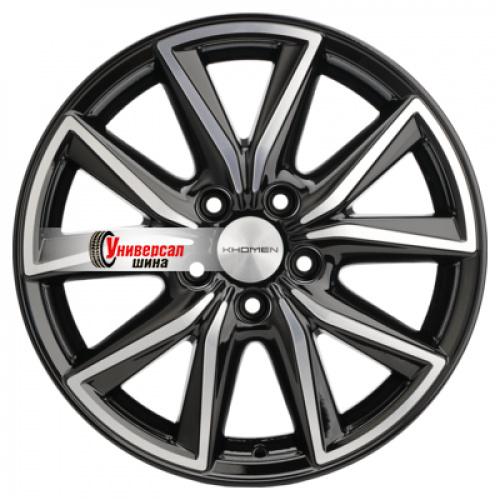7*17 5*114,3 ET50 67,1 Khomen Wheels KHW1706 Black-FP (CX-5) - 1