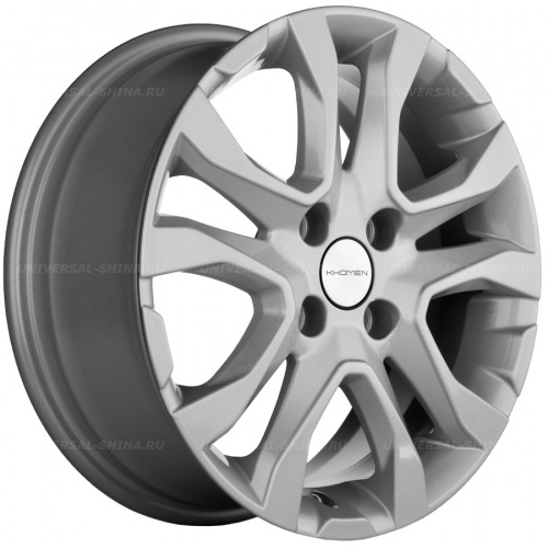 6*15 4*100 ET50 60,1 Khomen Wheels KHW1503 F-Silver (Vesta) - 1