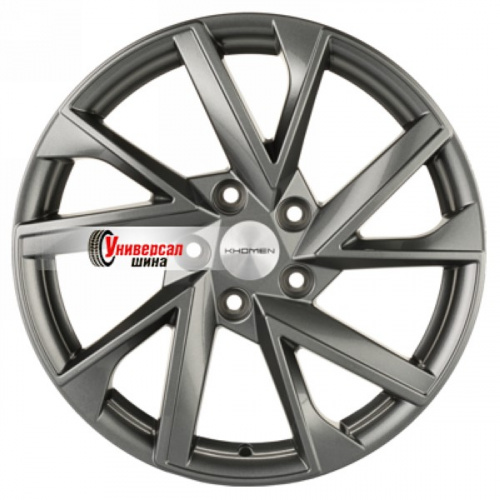 7*17 5*114,3 ET40 66,1 Khomen Wheels KHW1714 Gray - 1