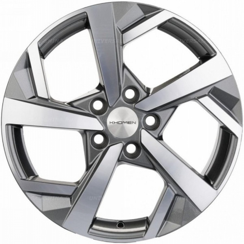 7*17 5*114,3 ET40 66,1 Khomen Wheels KHW1712 Gray-FP - 1