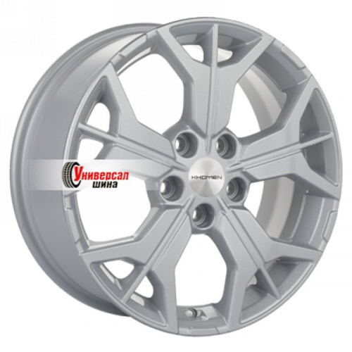 7*17 5*112 ET54 57,1 Khomen Wheels KHW1715 F-Silver (Jetta) - 1