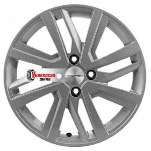 6*16 4*100 ET37 60,1 Khomen Wheels KHW1609 F-Silver - 1