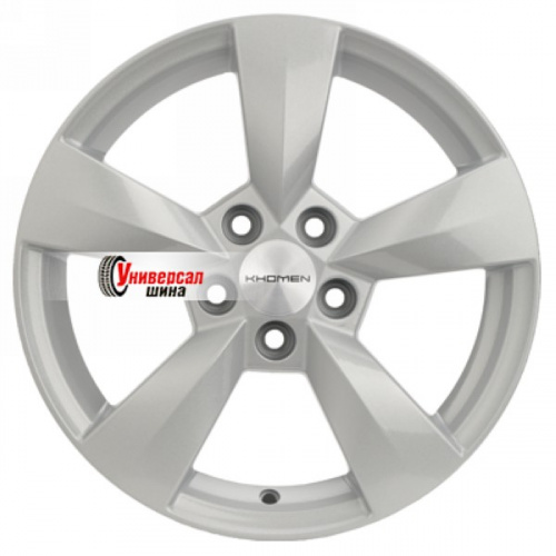 6*15 5*100 ET43 57,1 Khomen Wheels KHW1504 F-Silver - 1
