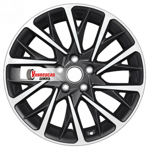 7,5*18 5*114,3 ET50,5 67,1 Khomen Wheels KHW1804 Black-FP - 1