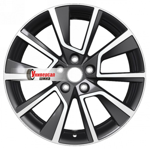 7*18 5*114,3 ET50 67,1 Khomen Wheels KHW1802 Black-FP - 1