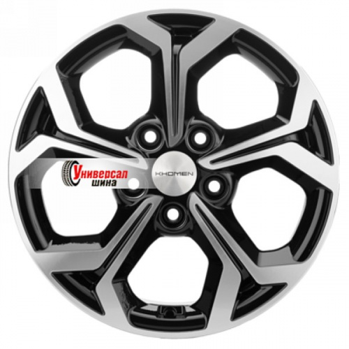 6,5*16 5*108 ET50 63,3 Khomen Wheels KHW1606 Black-FP - 1