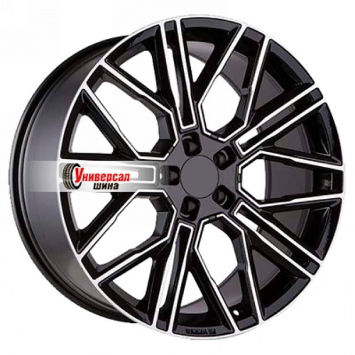 9,5*21 5*112 ET37 66,6 Khomen Wheels KHW2101 Black-FP (Front) - 1