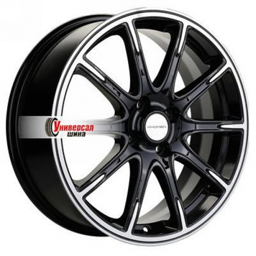 6,5*17 4*100 ET50 60,1 Khomen Wheels KHW1707 Black-FP - 1