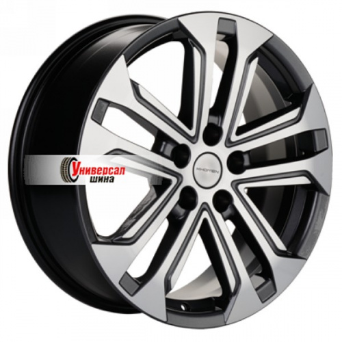 7*18 5*112 ET43 57,1 Khomen Wheels KHW1803 Gray-FP (Kodiaq/Tiguan) - 1