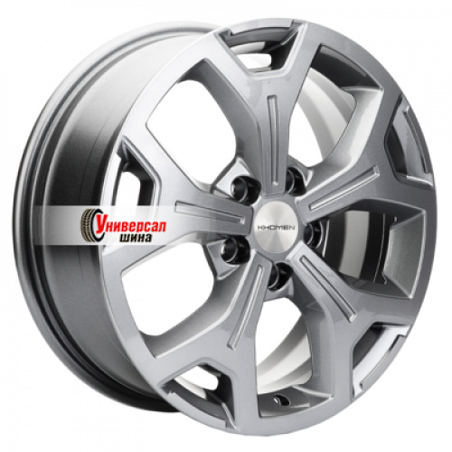 6,5*17 5*114,3 ET50 67,1 Khomen Wheels KHW1710 G-Silver (Ceed) - 1